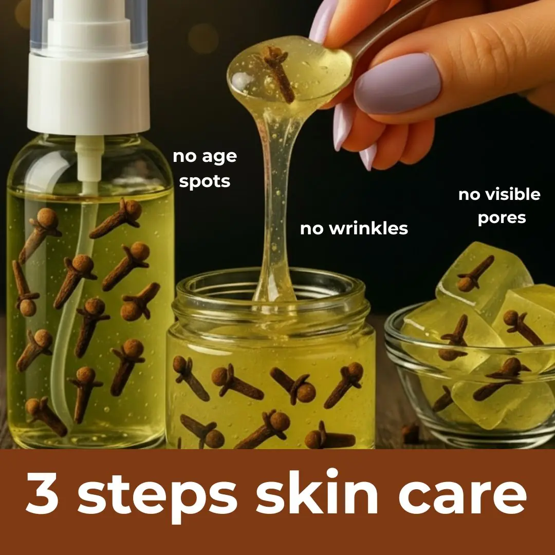 3 Steps Night Skin Care With Cloves