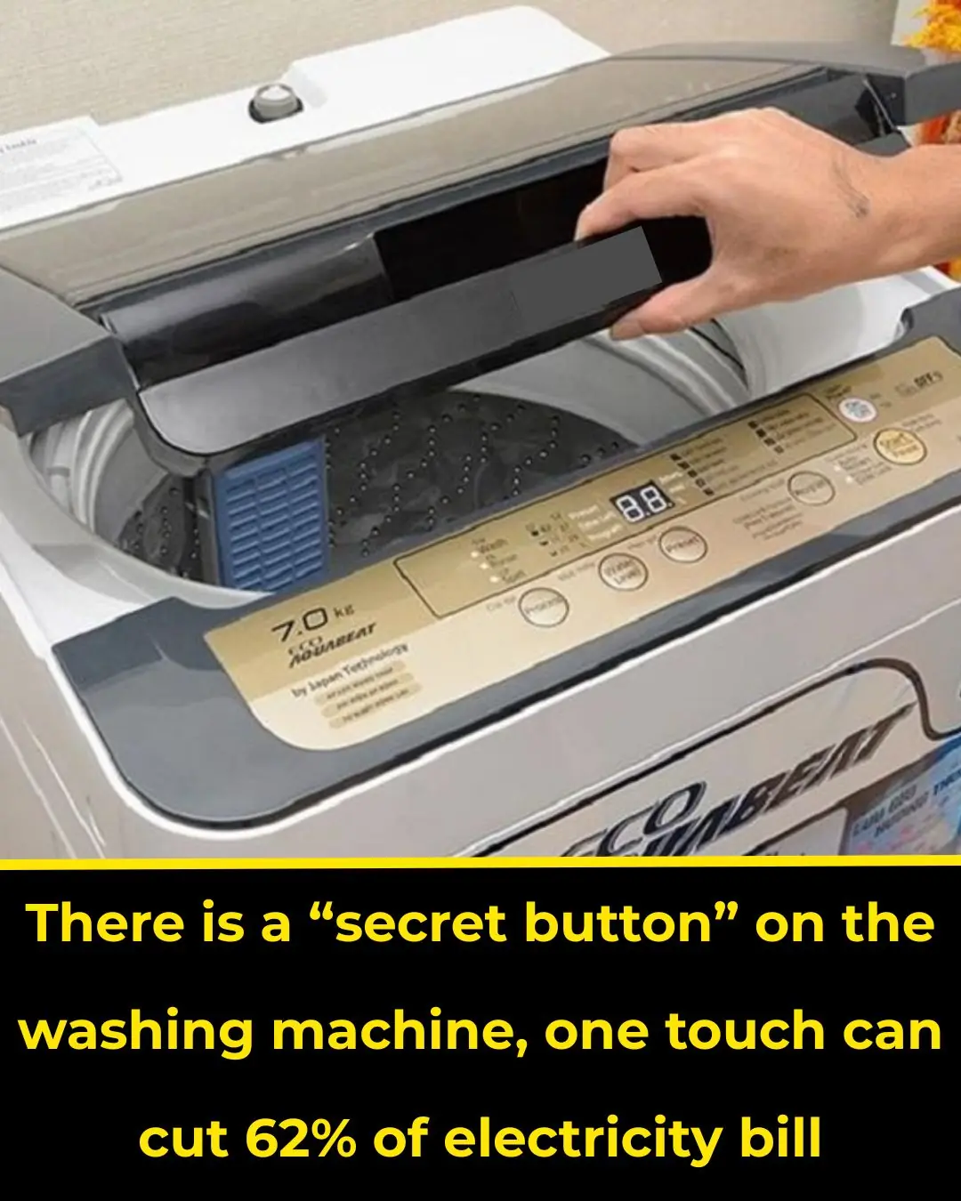 There is a “secret button” on the washing machine, one touch can cut 62% of electricity bill