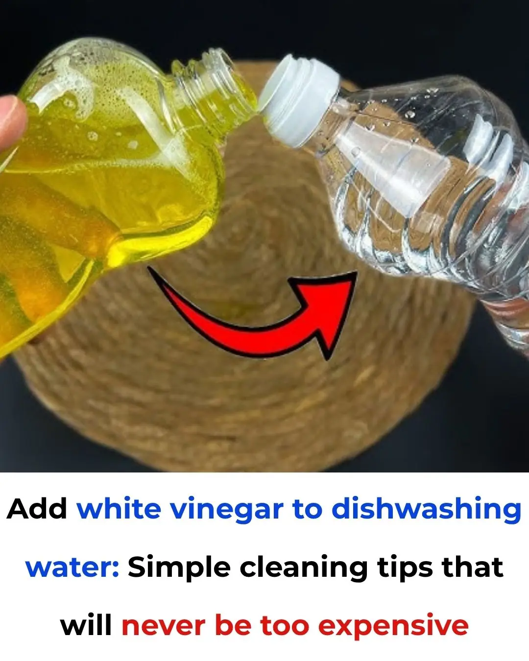 Add white vinegar to dishwashing water: Simple cleaning tips that will never be too expensive
