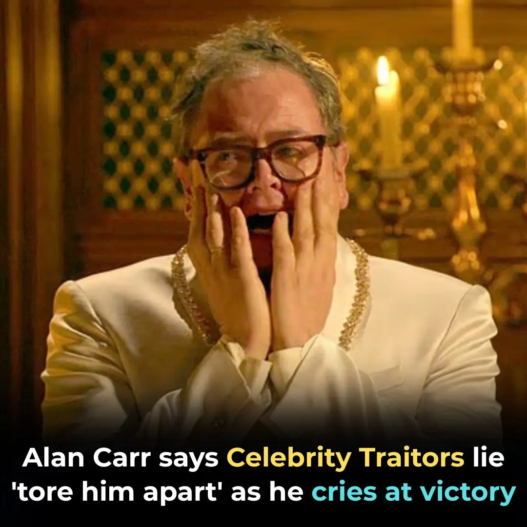 Alan Carr says Celebrity Traitors lie 'tore him apart' as he breaks down in tears at victory