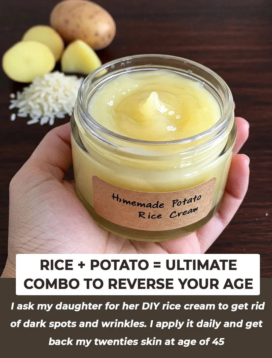 Homemade Potato and Rice Night Cream That’s Better Than Expensive Anti-Ageing Creams