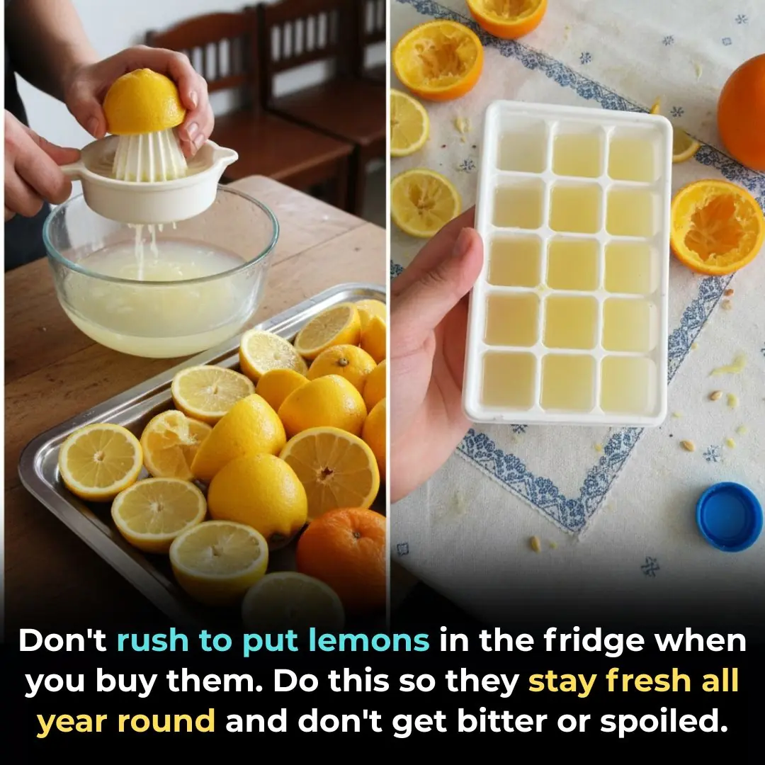 Don't rush to put lemons in the fridge when you buy them. Do this so they stay fresh all year round and don't get bitter or spoiled.