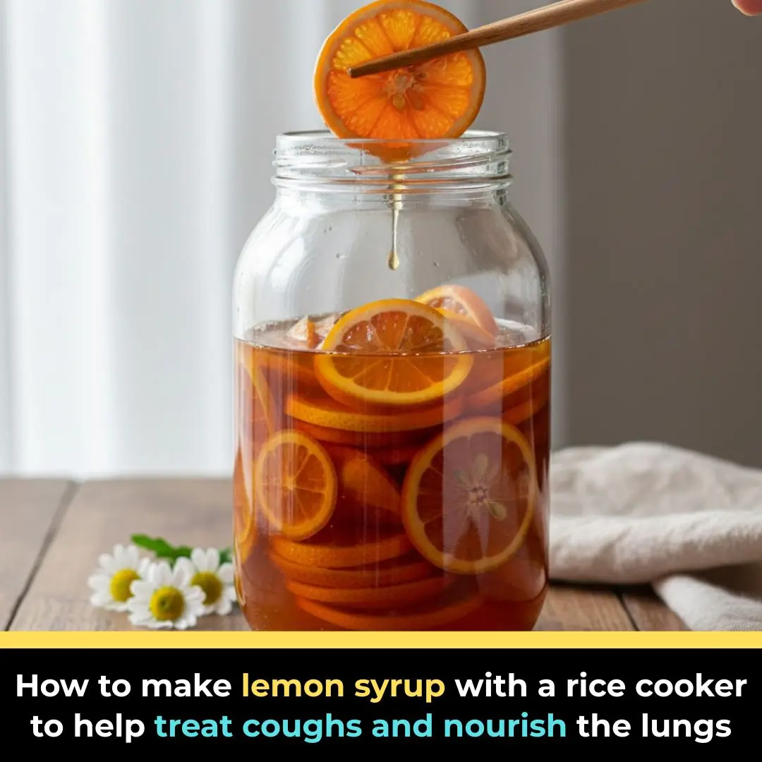 How to make lemon syrup with a rice cooker to help treat coughs and nourish the lungs