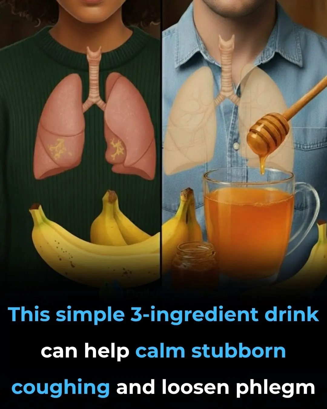 Mix Bananas, Honey and Water: Cough and Bronchitis Will Disappear