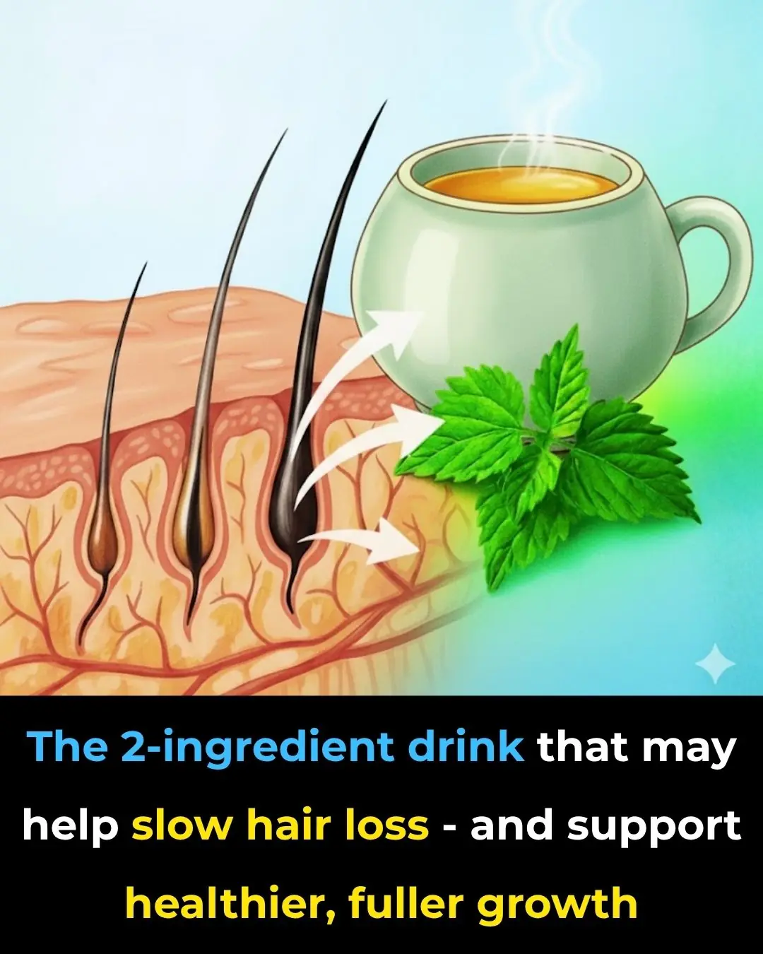 Anyone Whose Hair Is Falling Out Needs To Make This 2-Ingredient Drink Immediately