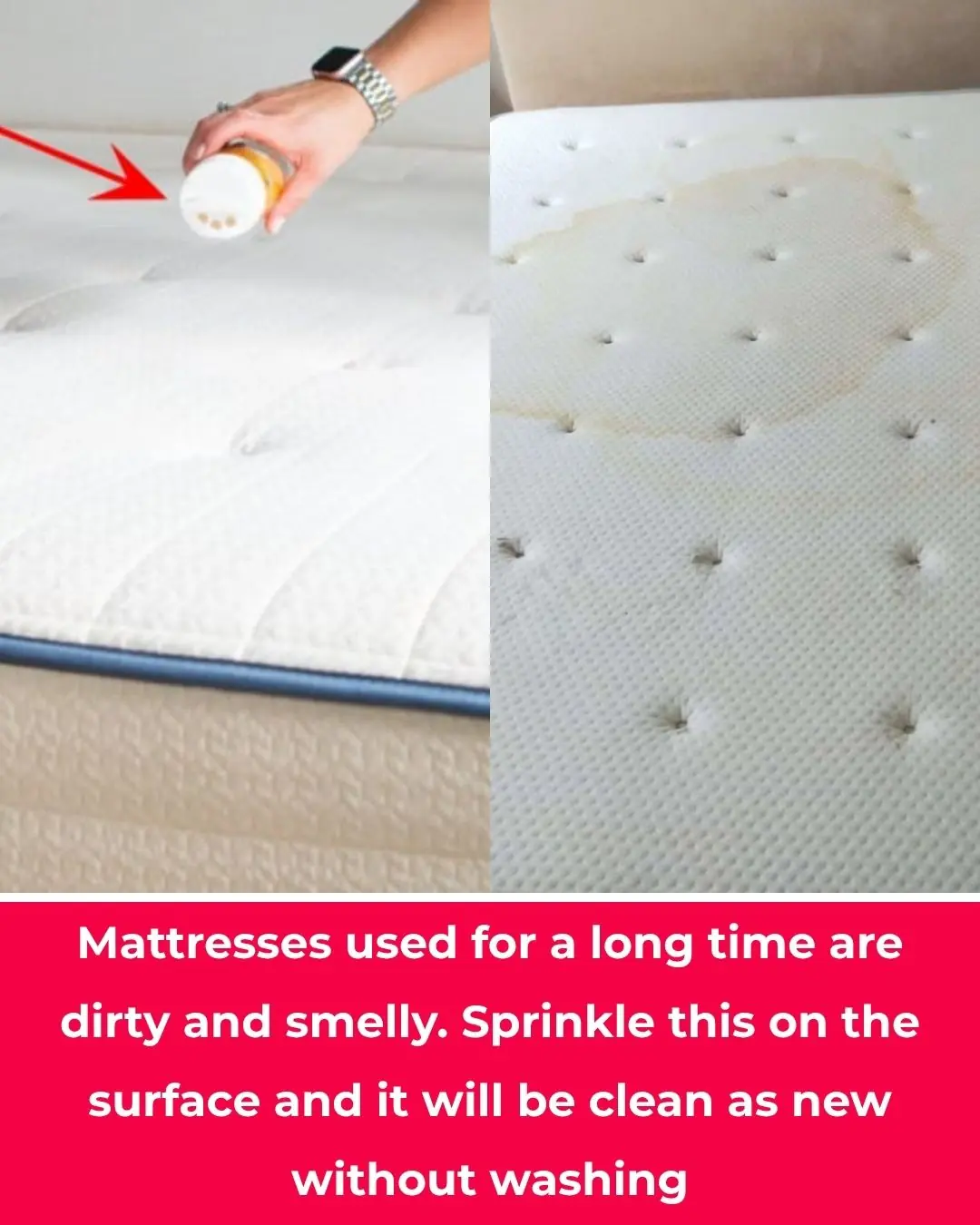 Mattresses used for a long time are dirty and smelly. Sprinkle this on the surface and it will be clean as new without washing