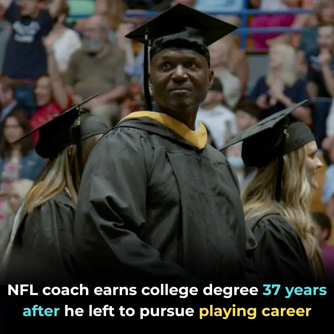 NFL Coach Earns College Degree 37 Years After He Left To Pursue Playing Career