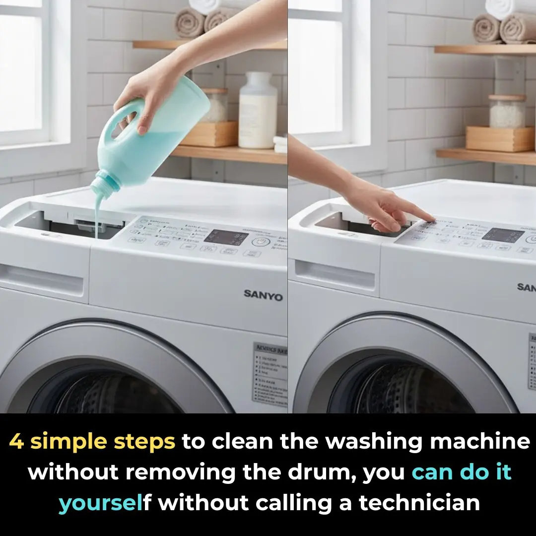 4 Simple Steps to Clean the Washing Machine Without Removing the Drum, You Can Do It Yourself Without Calling a Technician