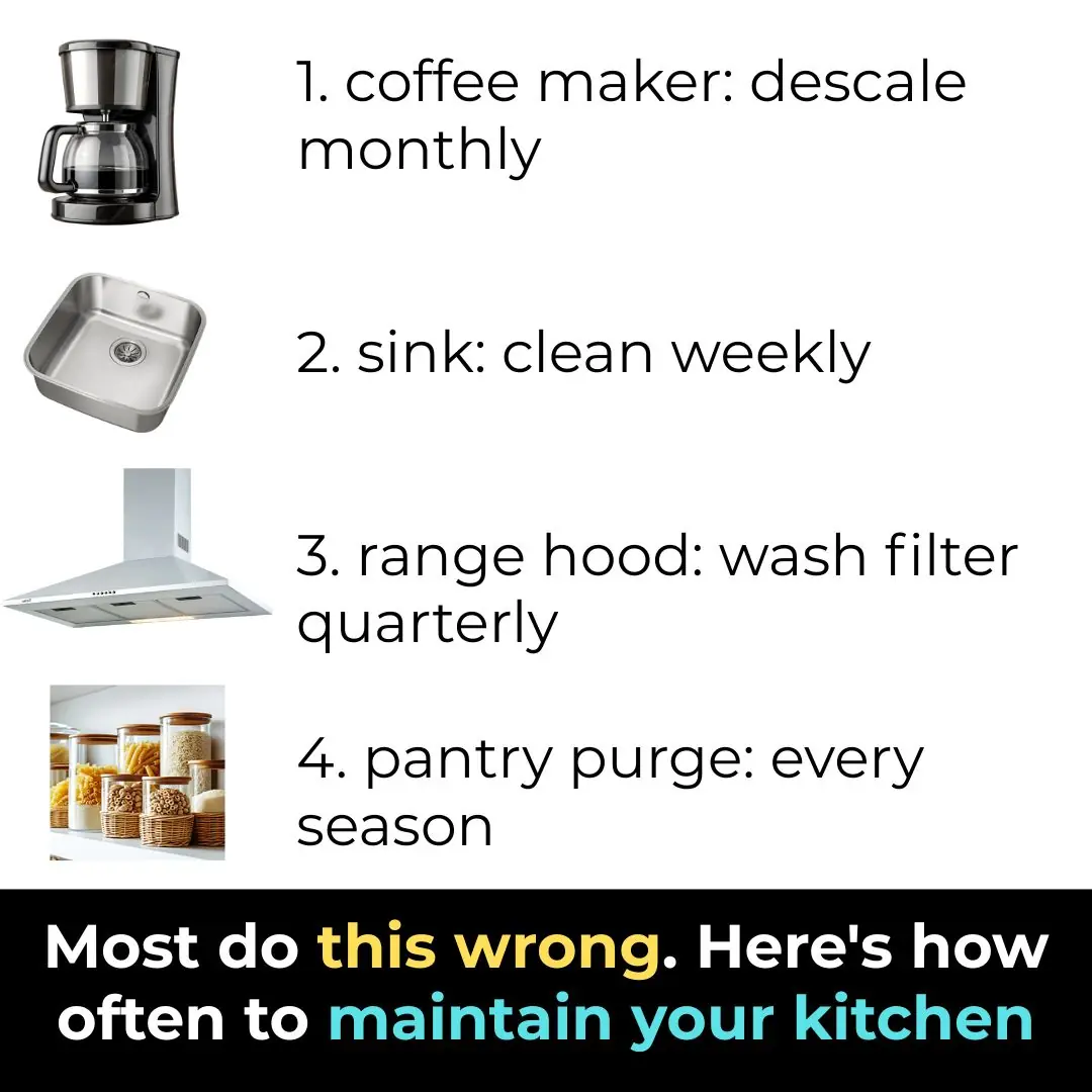 Most do this wrong. Here’s how often to maintain your kitchen