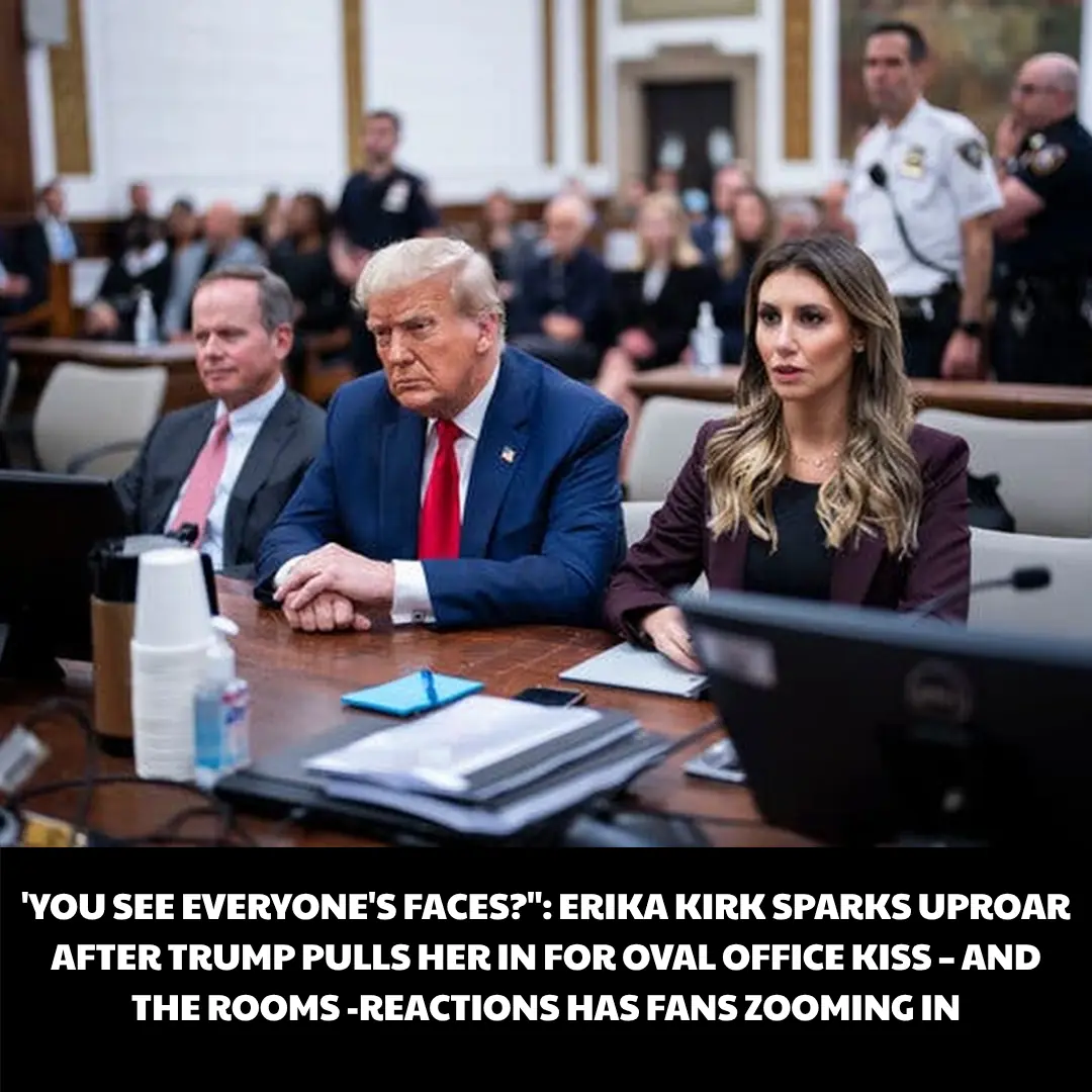 You See Everyone's Faces?": Erika Kirk Sparks Uproar After Trump Pulls Her In for Oval Office Kiss – and the Rooms -Reactions Has Fans Zooming In