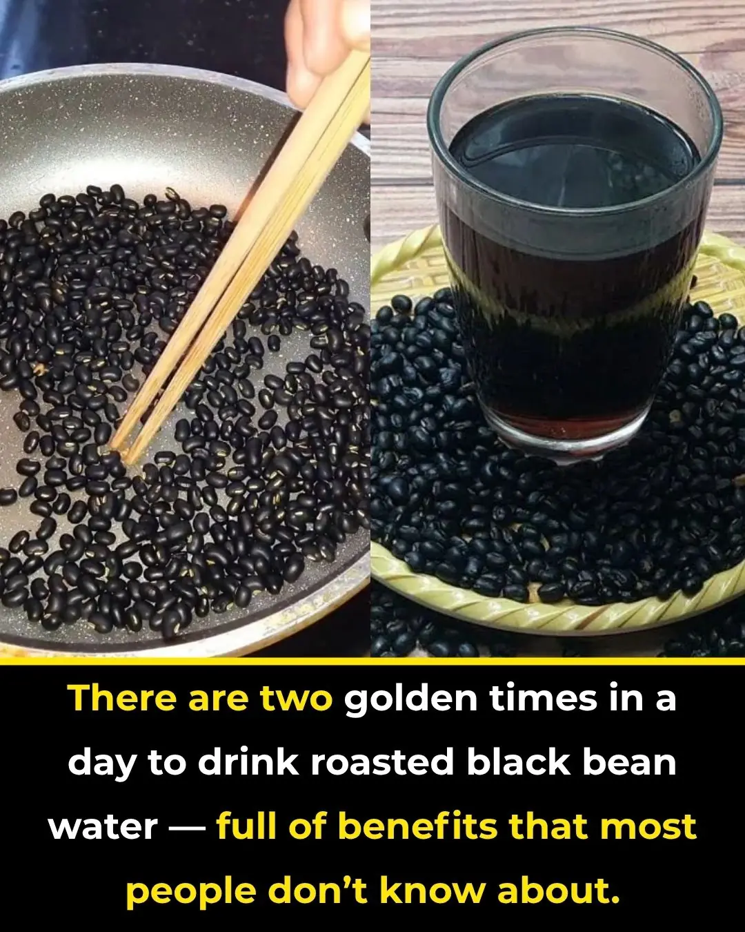 Two Golden Times of the Day to Drink Roasted Black Bean Water — Full of Health Benefits Few People Know