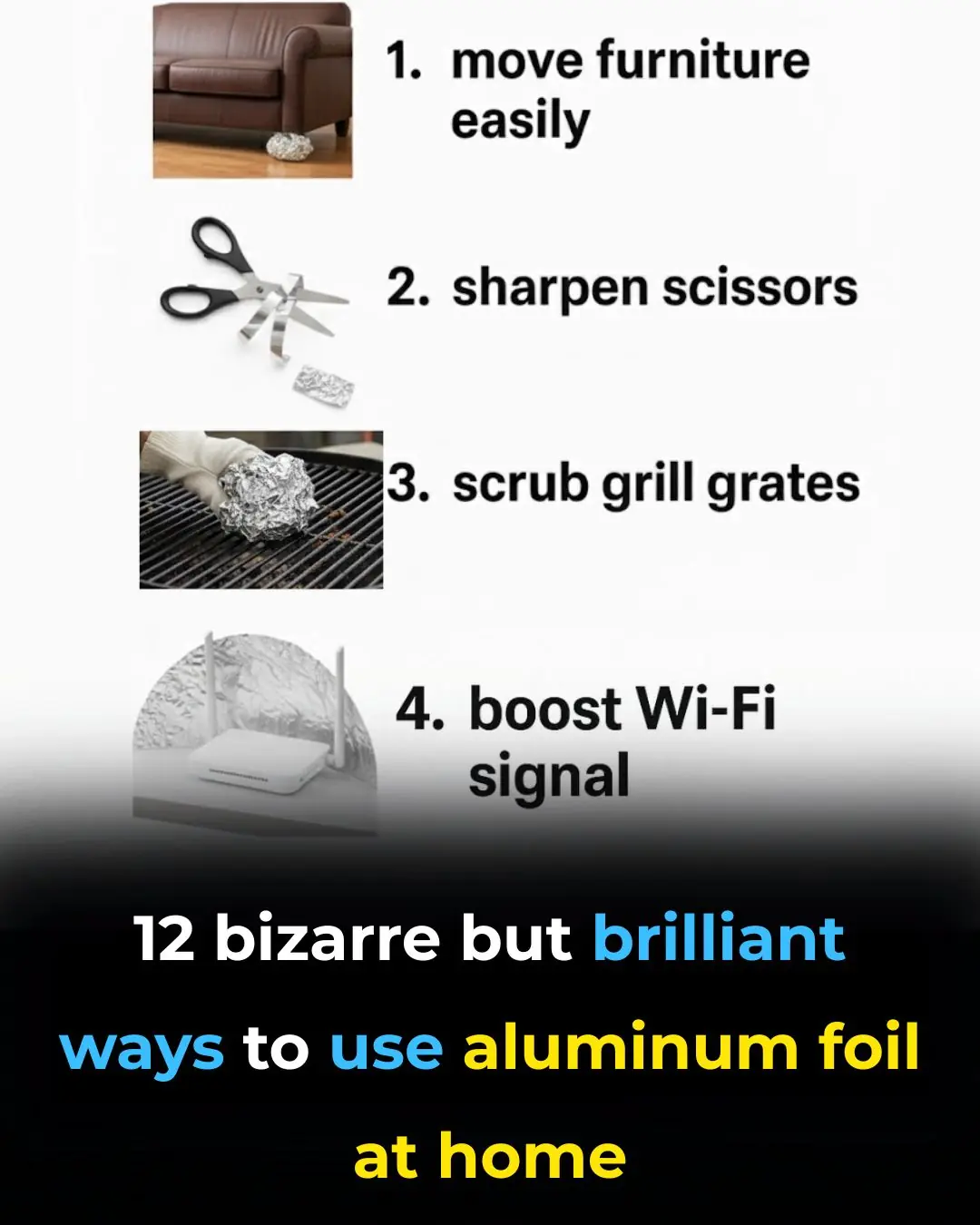 12 bizarre but brilliant ways to use aluminum foil at home