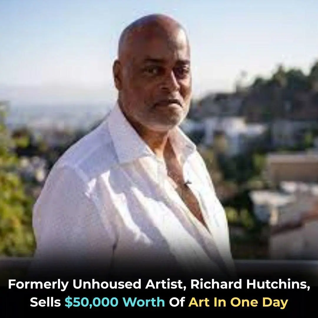Formerly Unhoused Artist, Richard Hutchins, Sells $50,000 Worth Of Art In One Day