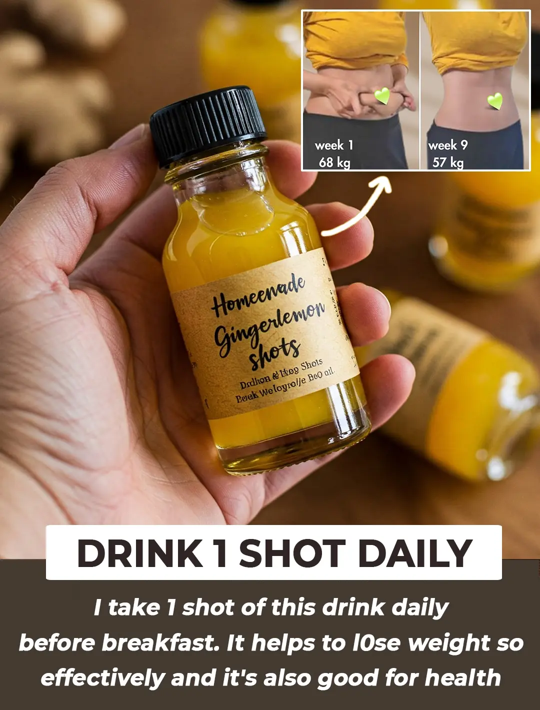 Homemade Ginger Lemon Shot: Your Natural Ally for Effective Weight Loss