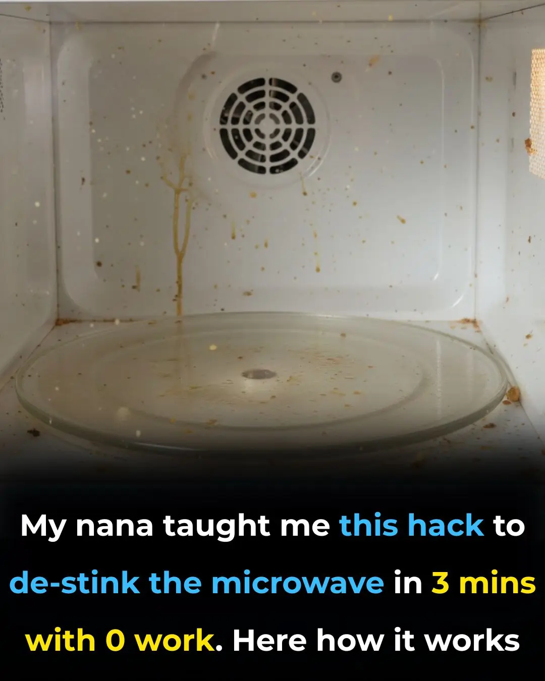 My nana taught me this hack to de-stink the microwave in 3 mins with 0 work. Here’s how it works