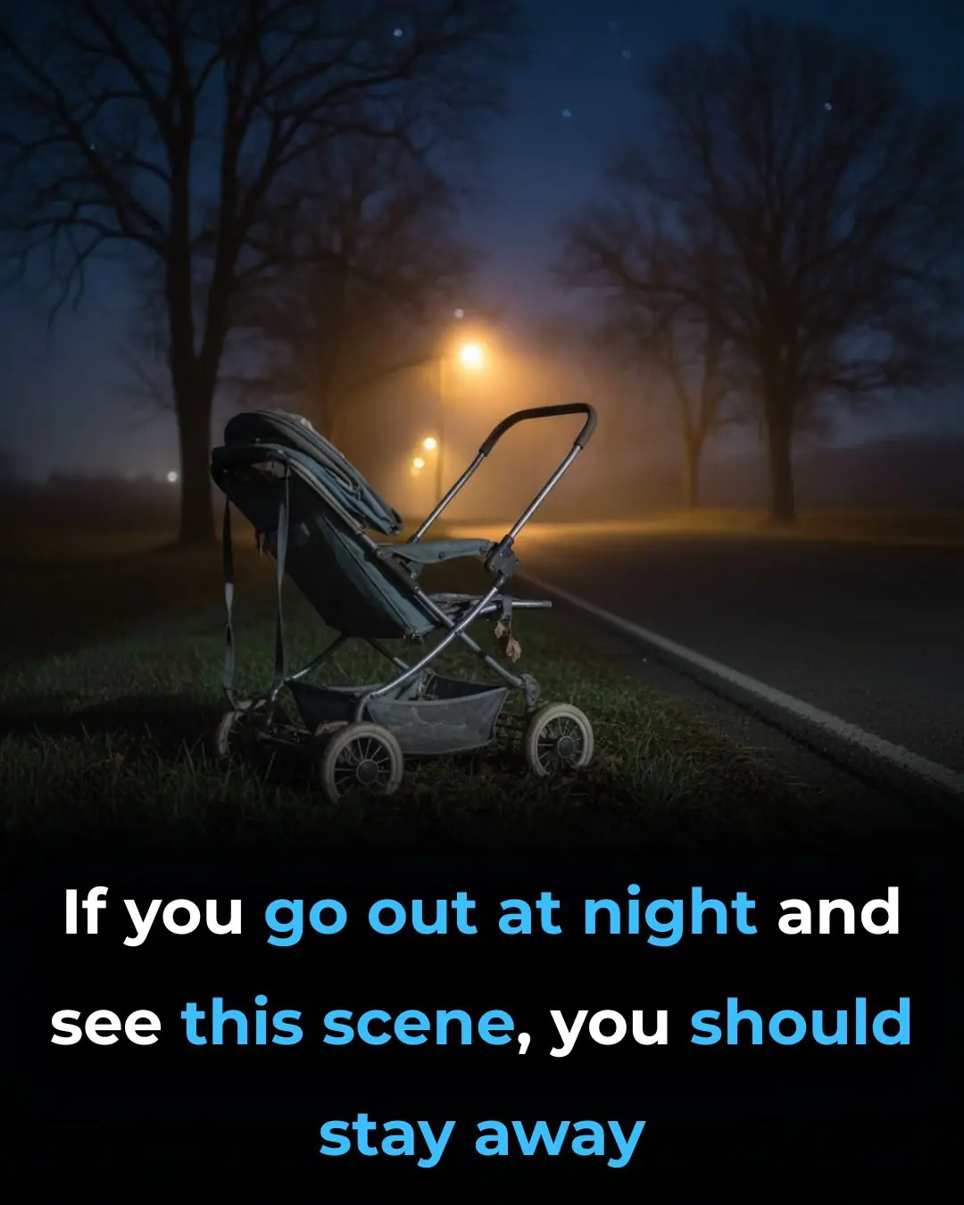 Woman issues terrifying warning after finding a stroller abandoned on the side of the road