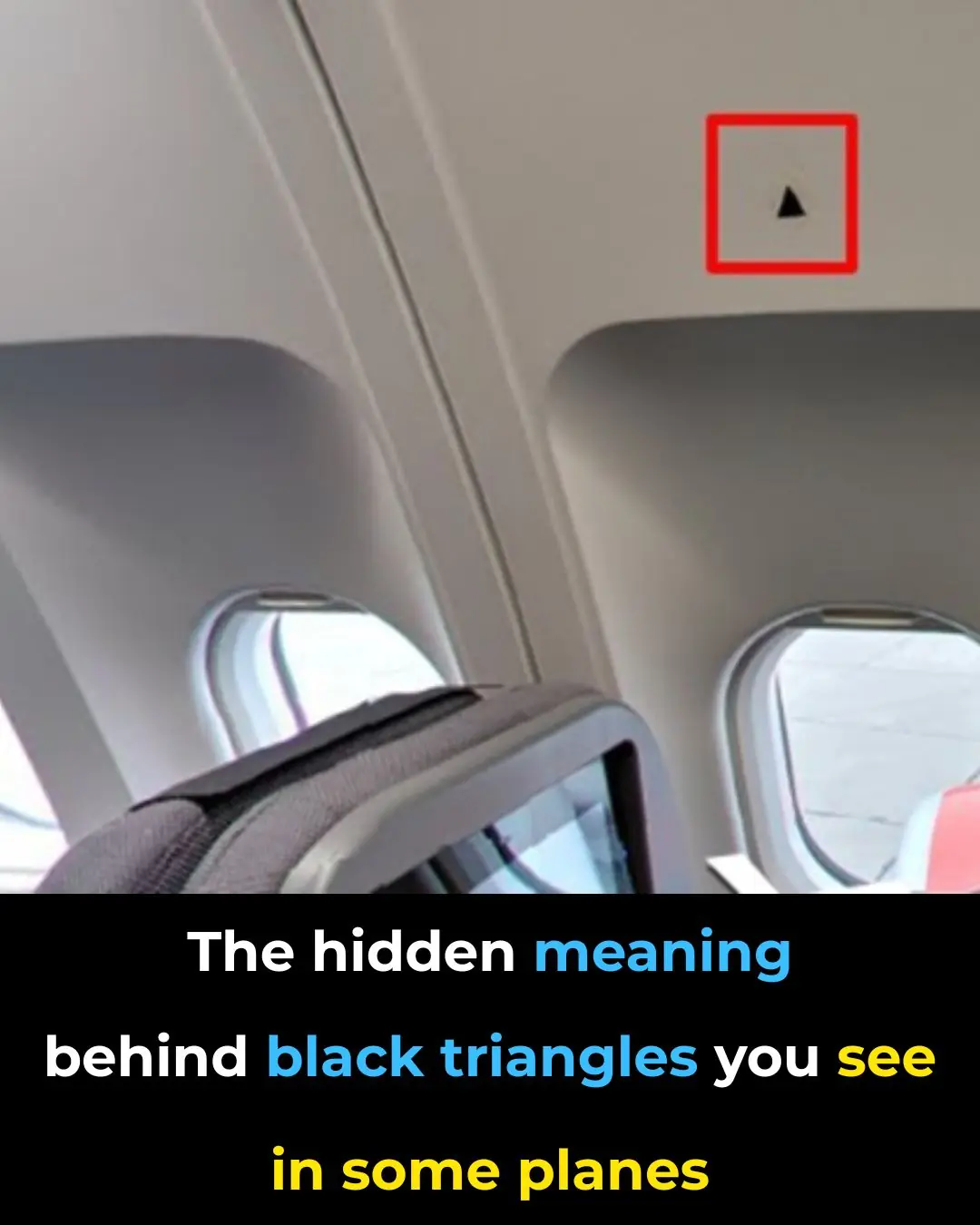 What Do the Triangle Stickers Above Your Airplane Seat Mean?