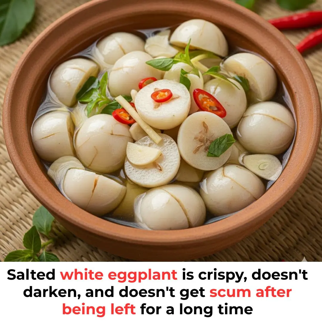 Tips for salting crispy white eggplant