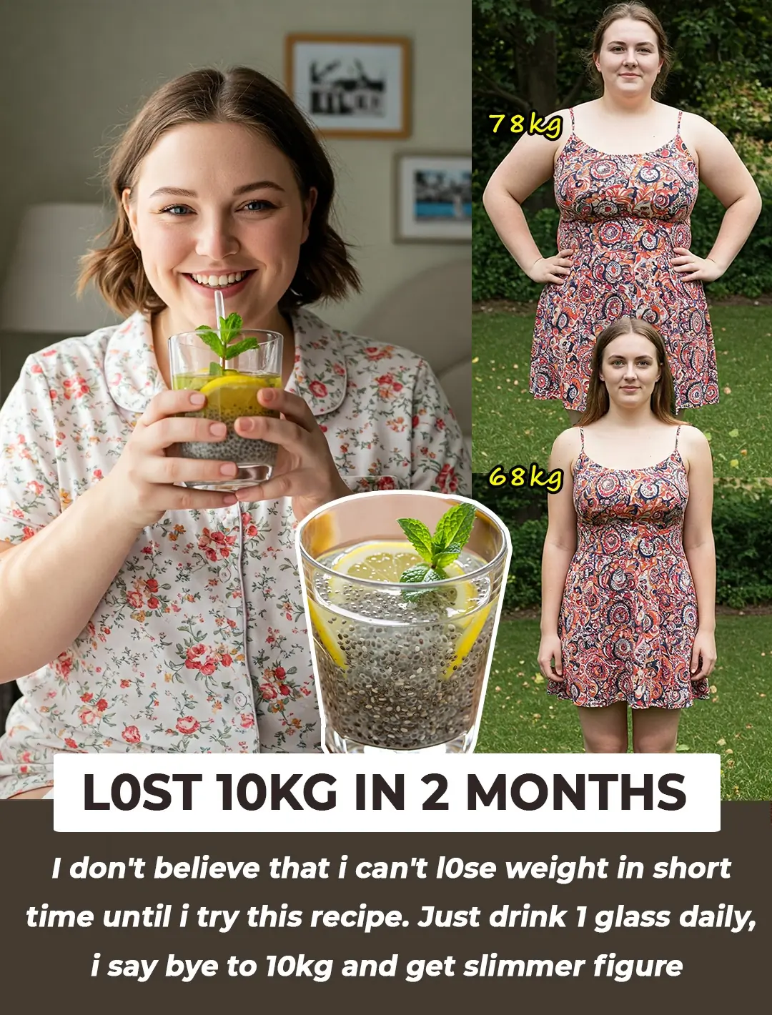 Homemade Metabolism Booster Drink Using Chia Seeds To Help You Lose Weight in Short Time