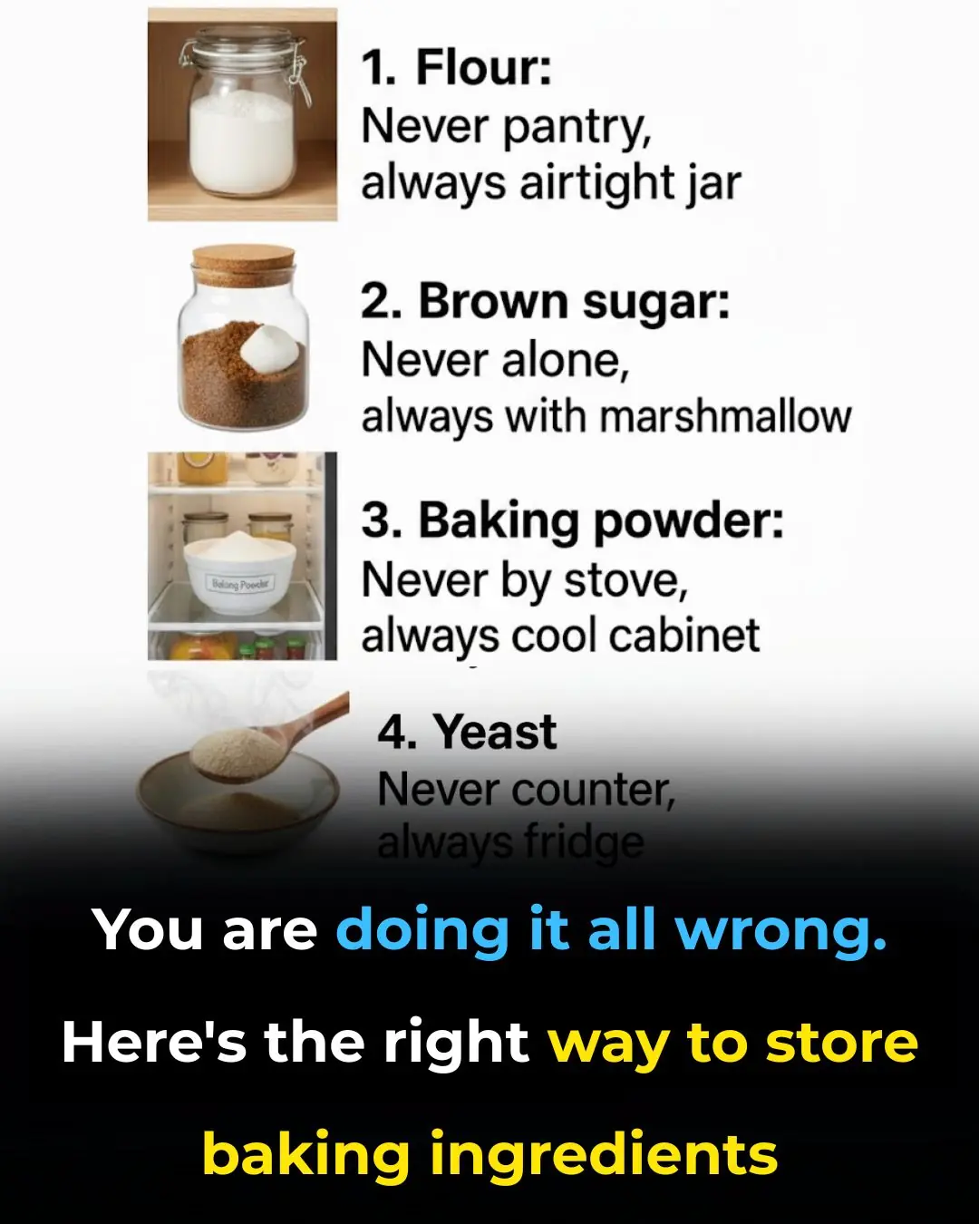 Summary: The Right Way to Store Baking Ingredients