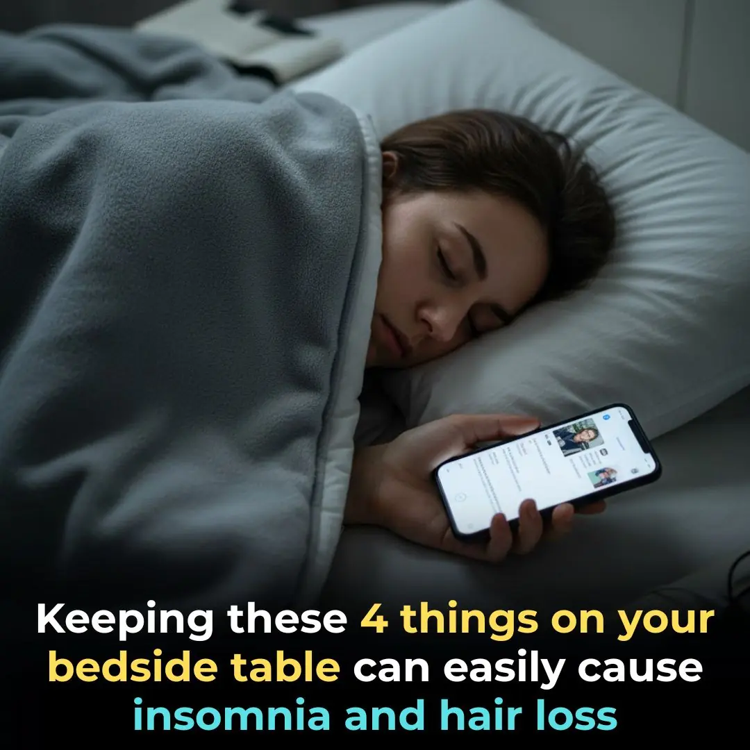 Keeping these 4 things on your bedside table can easily cause insomnia and hair loss