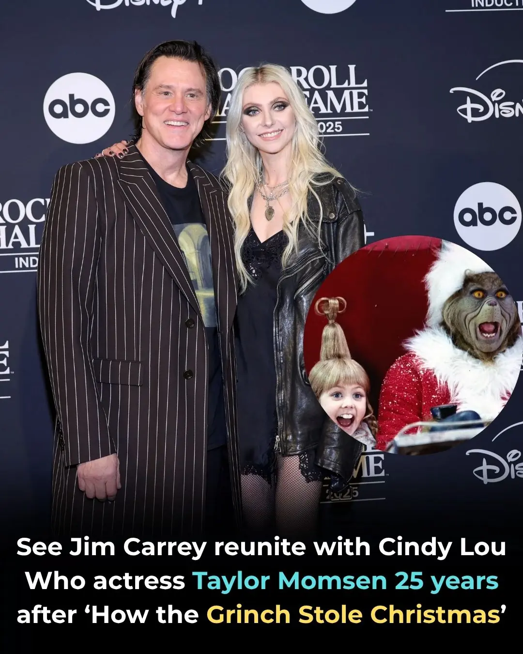 See Jim Carrey reunite with Cindy Lou Who actress Taylor Momsen 25 years after ‘How the Grinch Stole Christmas’