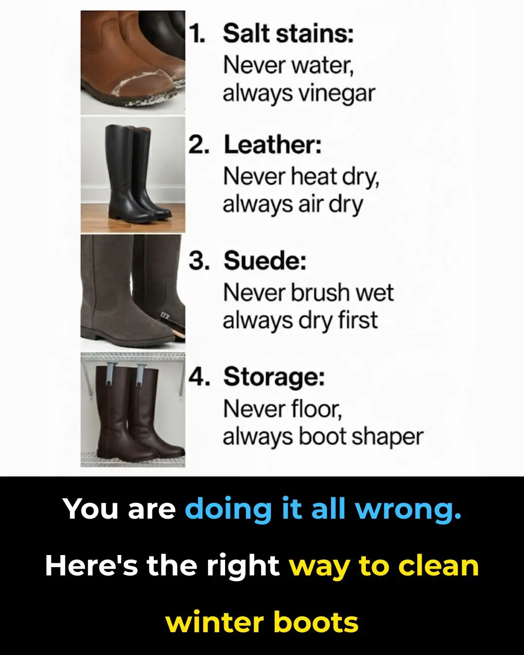 The Right Way to Clean and Care for Your Winter Boots
