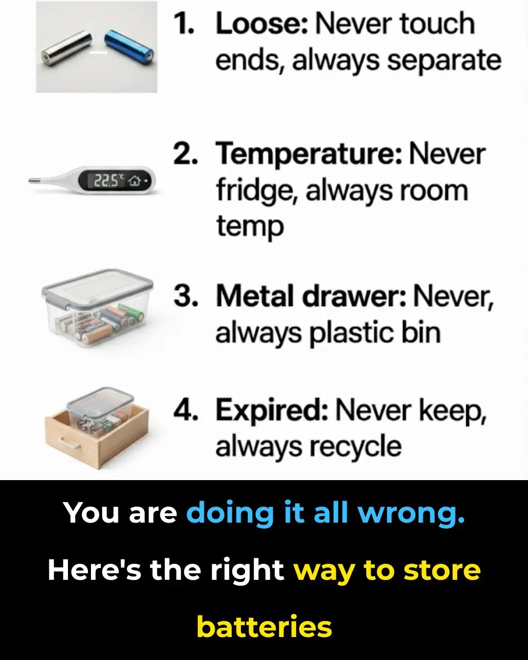 You’re Storing Your Batteries Wrong — Here’s How to Do It Right