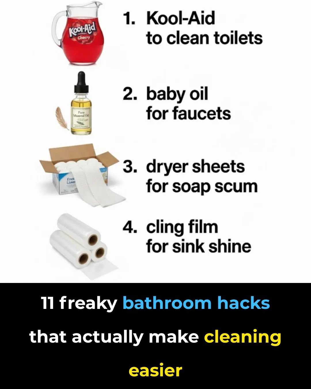 11 Weird Bathroom Hacks That Actually Make Cleaning Easier