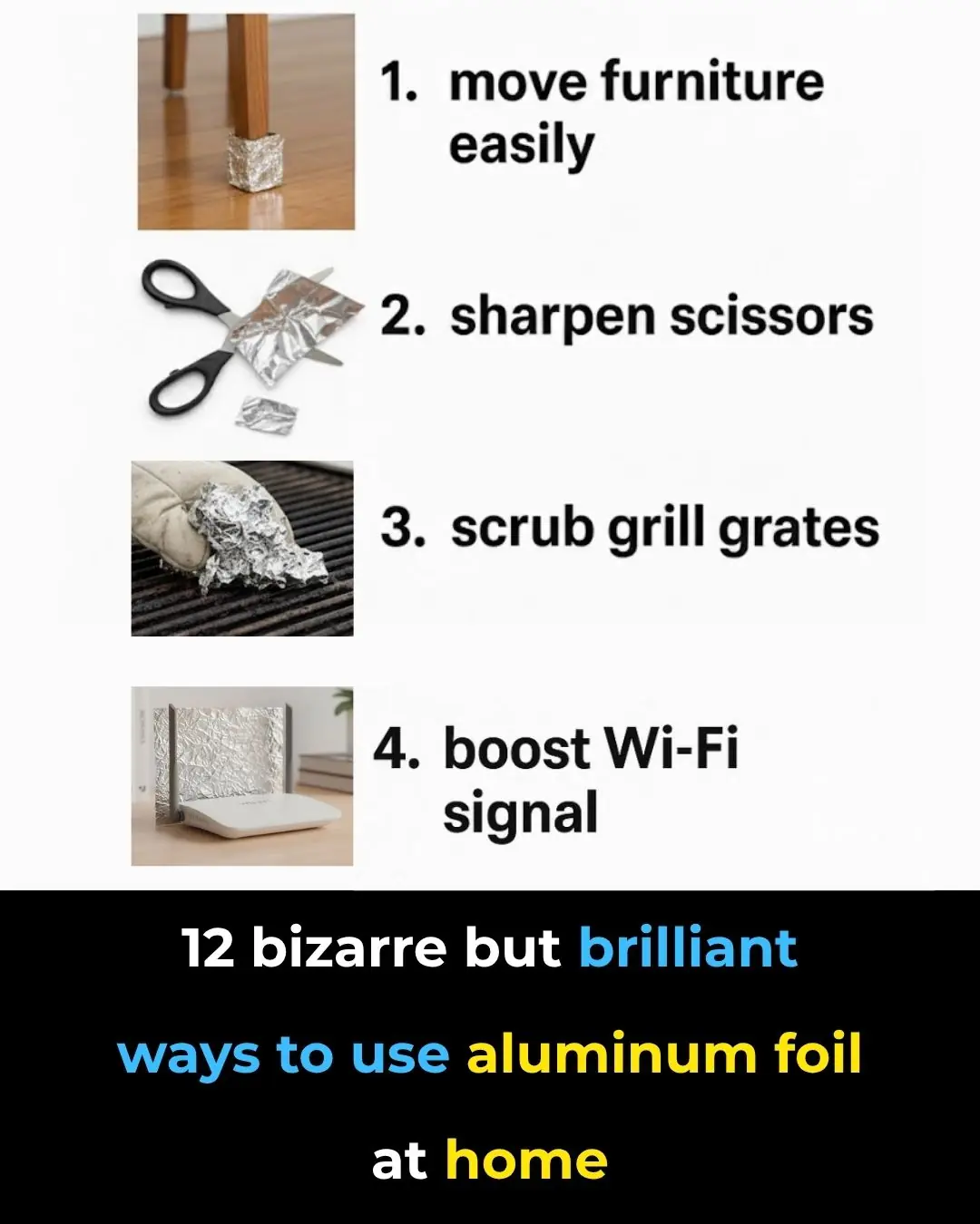 12 Strange but Surprisingly Smart Ways to Use Aluminum Foil at Home