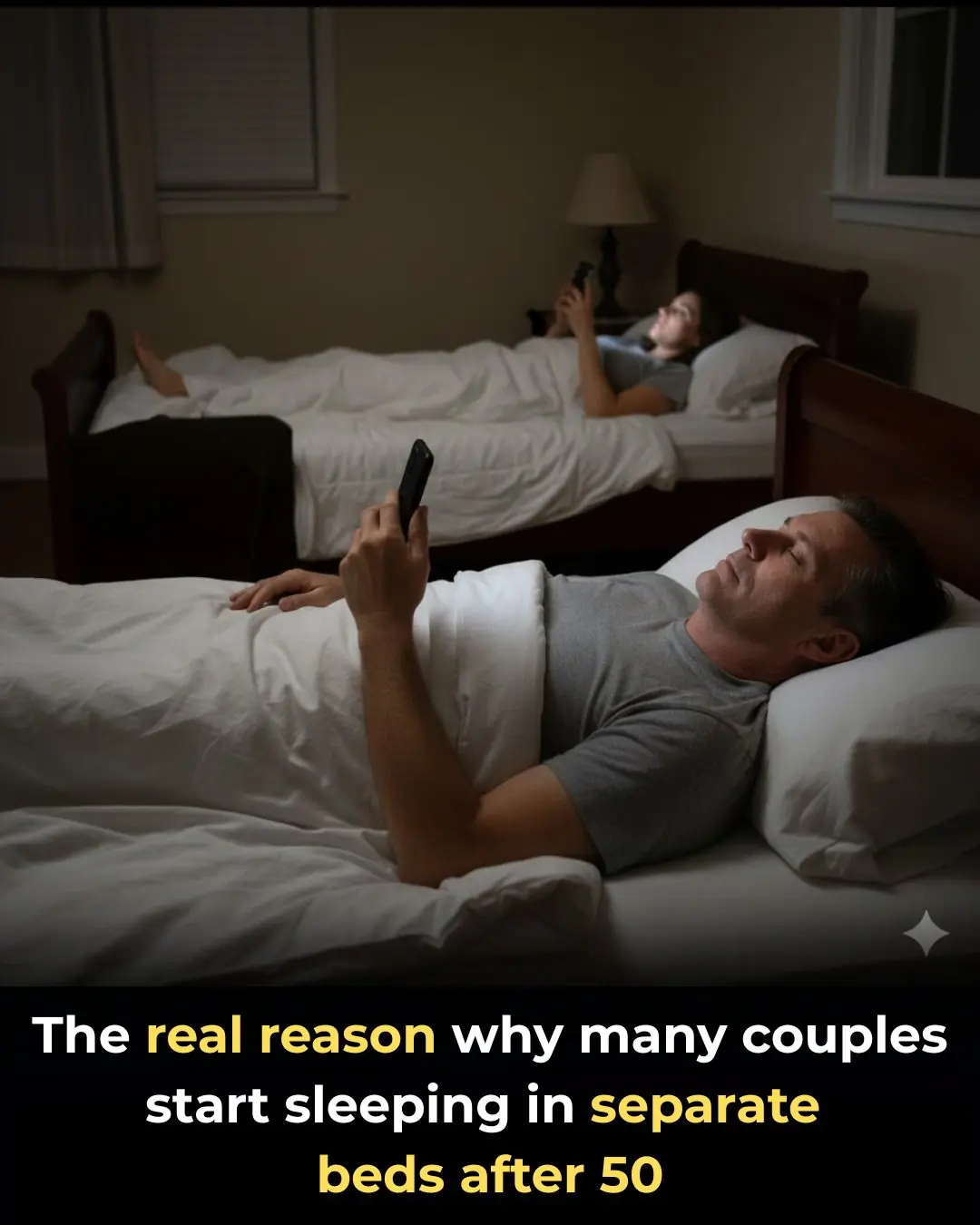 Here’s Why Many Couples Start Sleeping In Separate Beds After 50