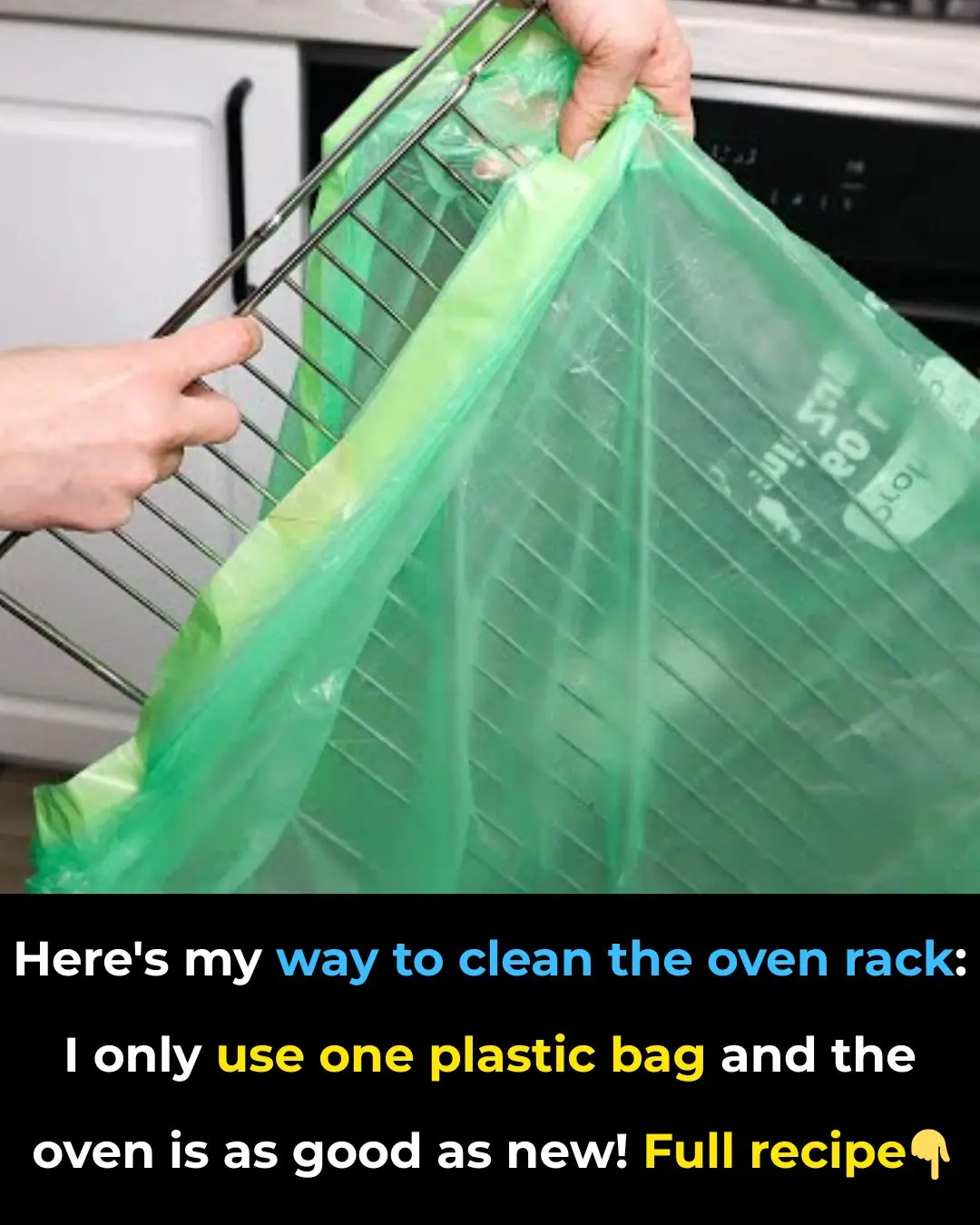 🧼 Here’s My Easy Way to Clean Oven Racks: Just One Bag & a Natural Soak