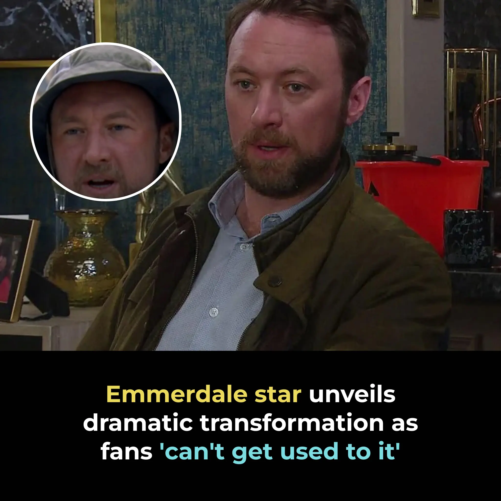 Emmerdale star unveils dramatic transformation as fans 'can't get used to it'