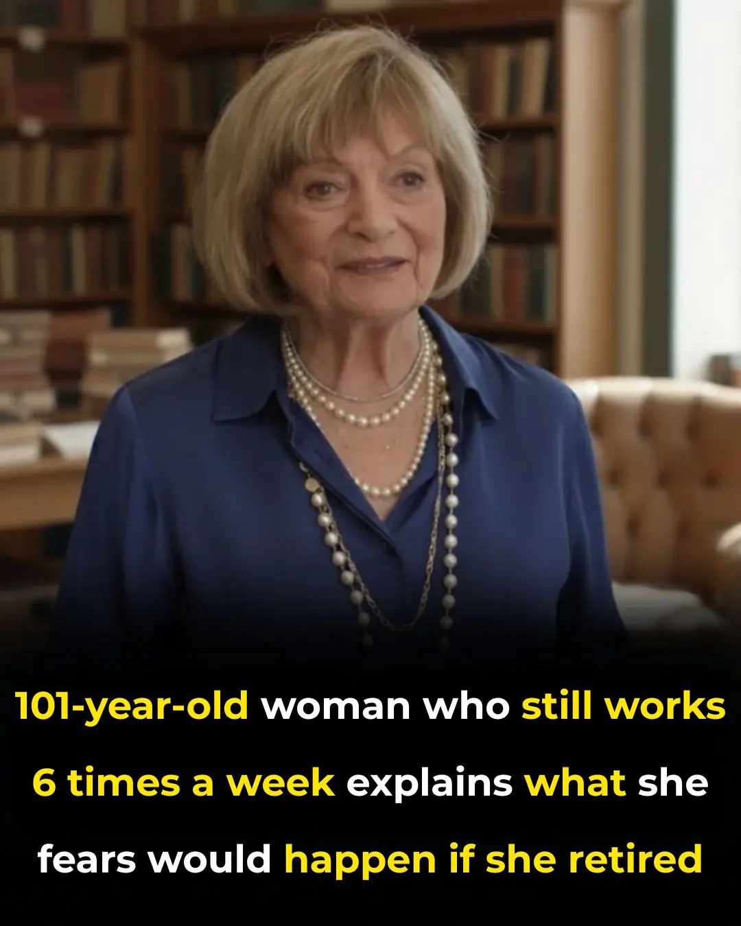 101-year-old woman who still works 6 times a week explains what she fears would happen if she retired