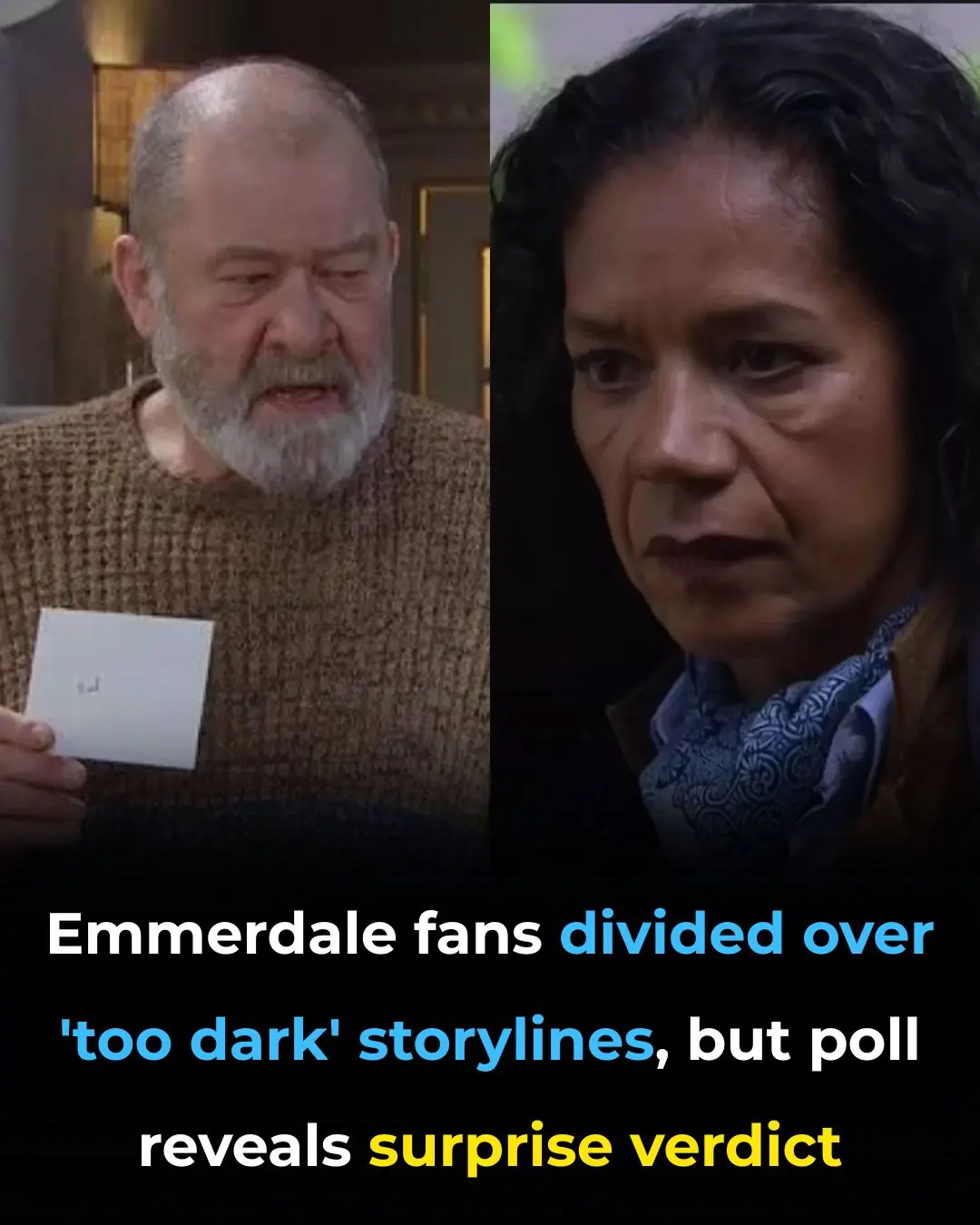 🎭 Emmerdale 'Too Dark' Debate: Viewer Poll Reveals Audience is Sharply Divided