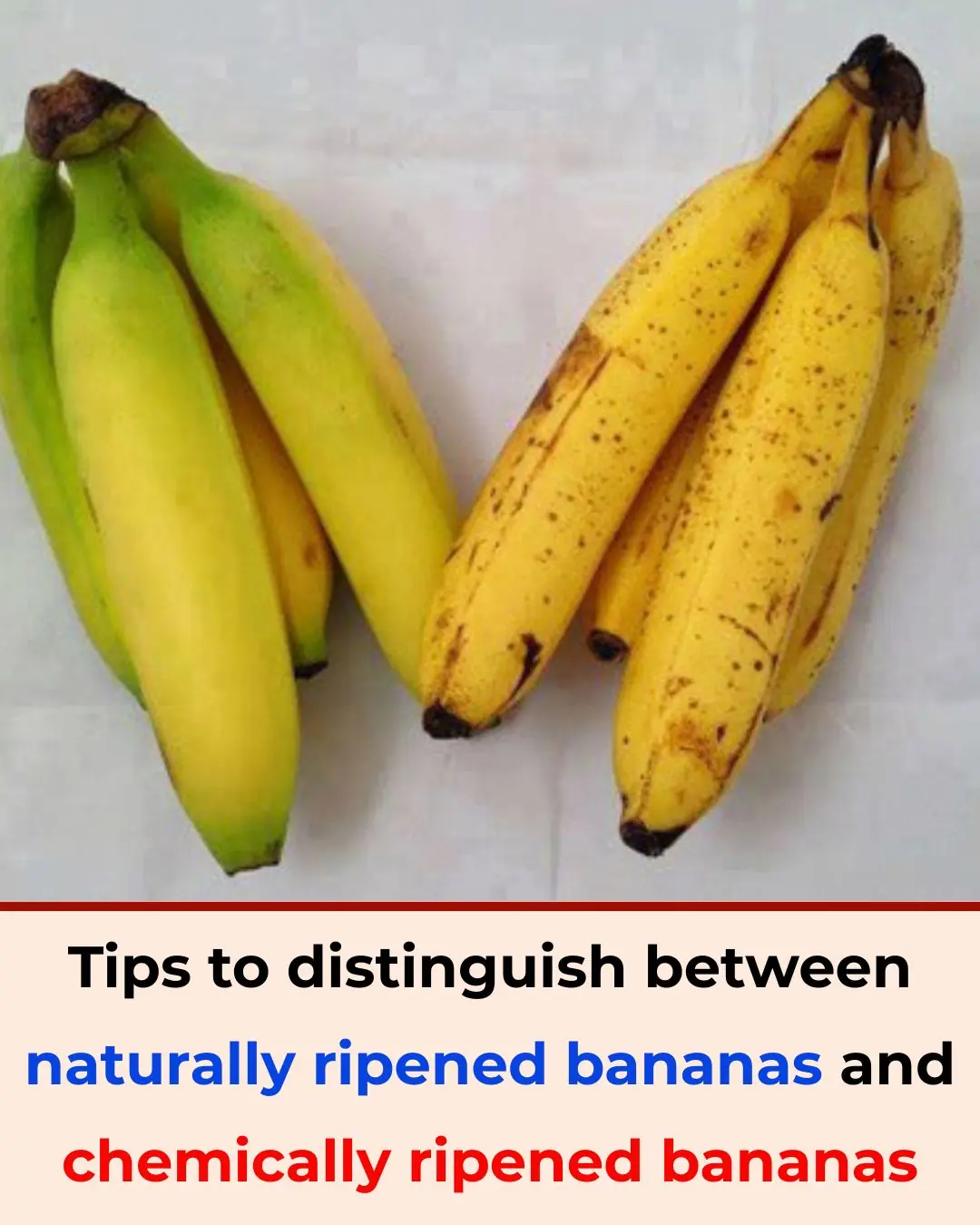 Tips to Distinguish Naturally Ripened Bananas from Chemically Ripened Ones