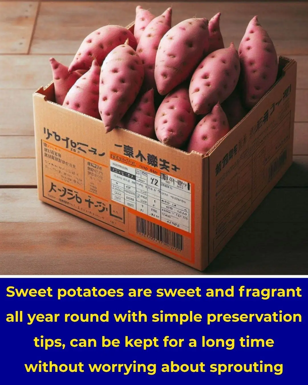 Sweet potatoes are sweet and fragrant all year round with simple preservation tips, can be kept for a long time without worrying about sprouting
