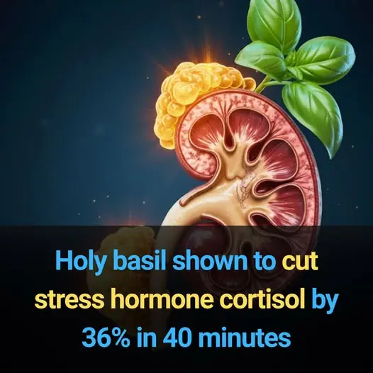 Holy basil shown to cut stress hormone cortisol by 36% in 40 minutes