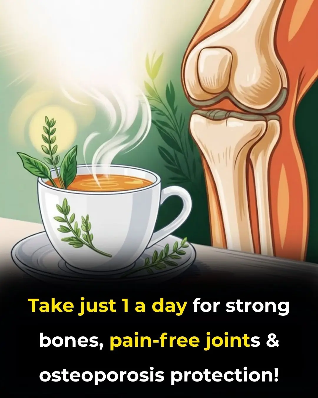 Take just 1 a day for strong bones, pain-free joints & osteoporosis protection!