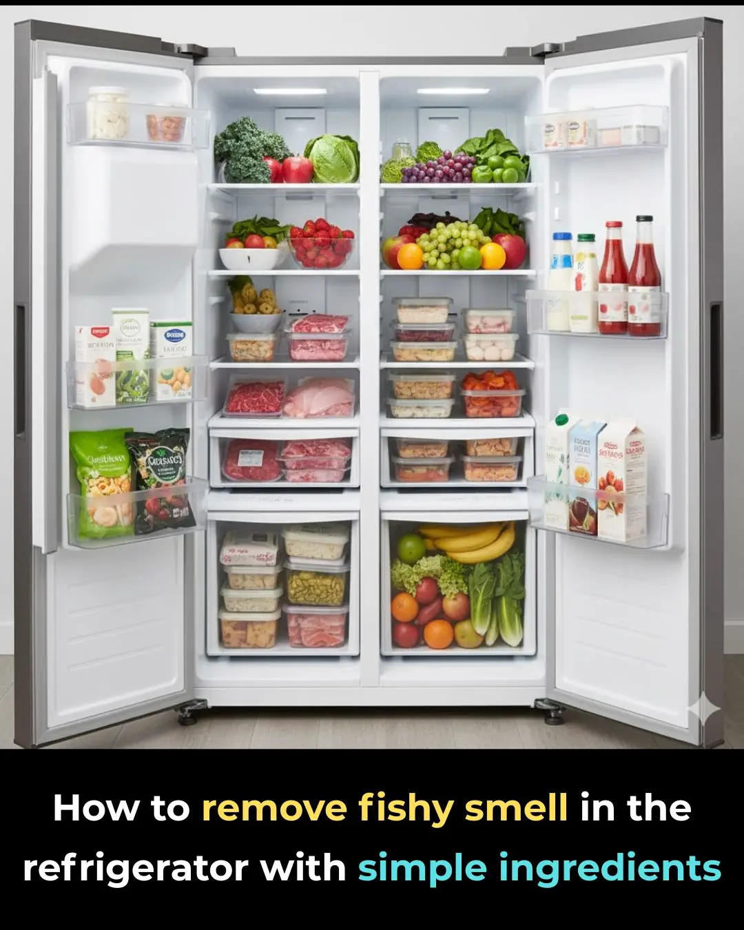 How to remove fishy smell in the refrigerator with simple ingredients