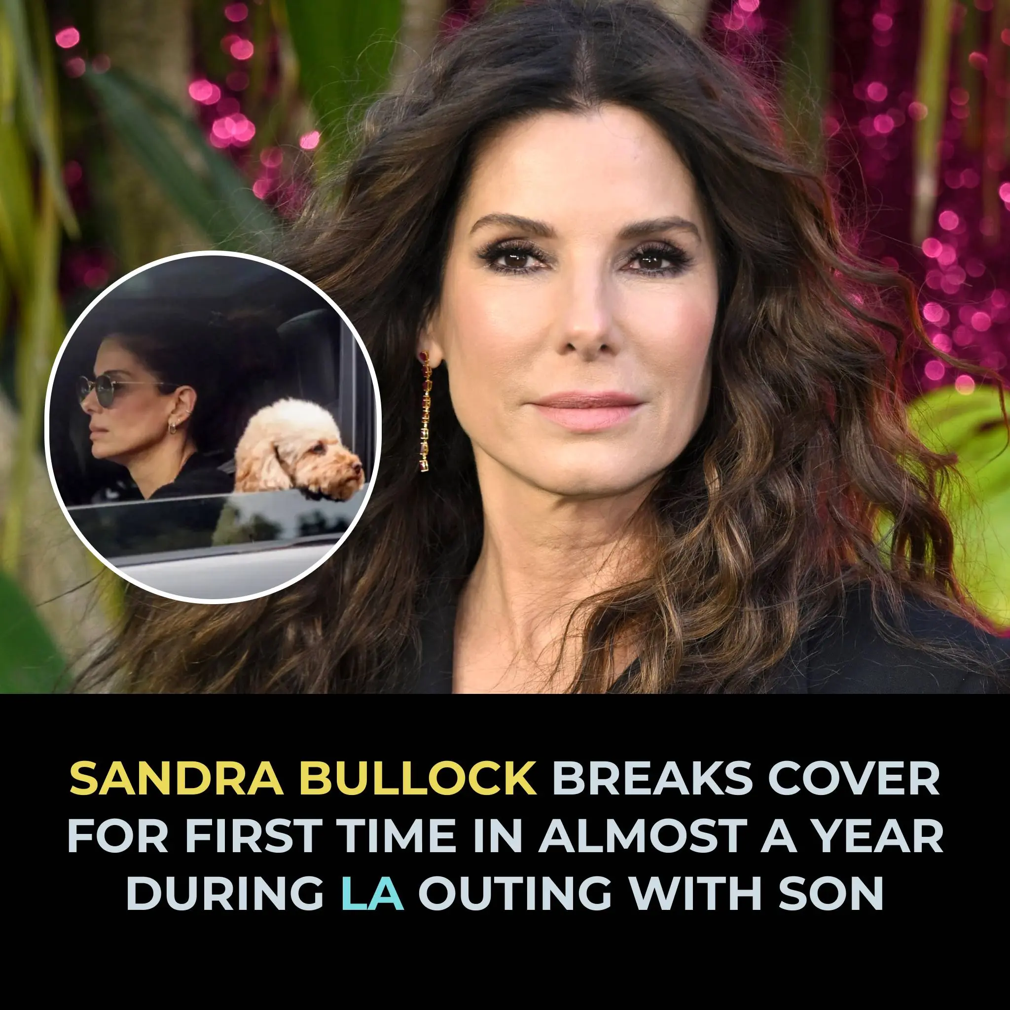 Sandra Bullock breaks cover for first time in almost a year during LA outing with son