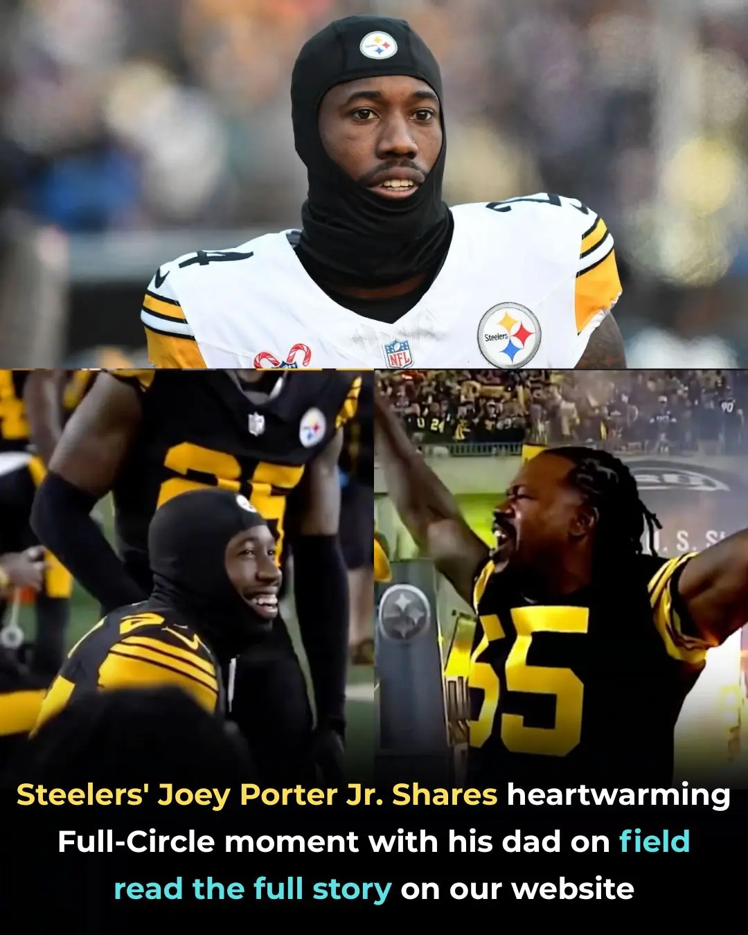 Steelers’ Player Joey Porter Jr. Shares Heartwarming Full-Circle Moment with His Dad on Field