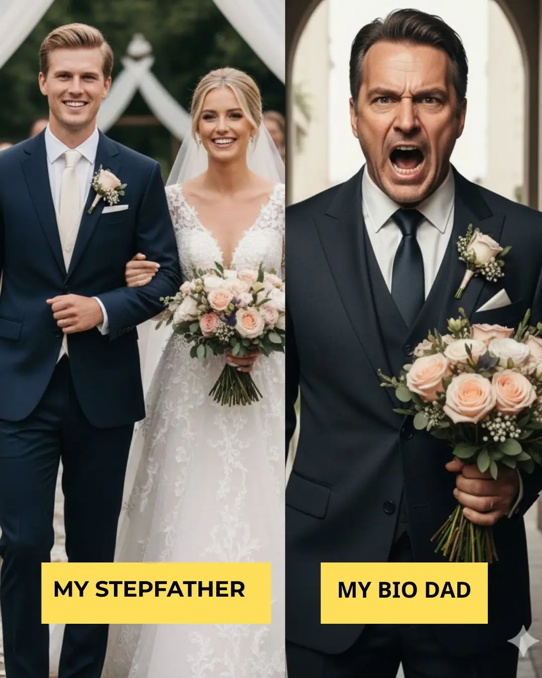 My Biological Dad Crashed My Wedding As My Stepdad Walked Me Down The Aisle—What Happened Next Stunned Everyone