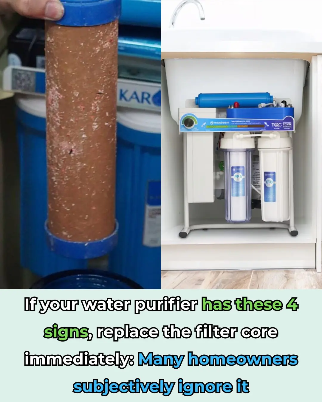4 Signs It’s Time to Replace Your Water Filter Cartridge Immediately