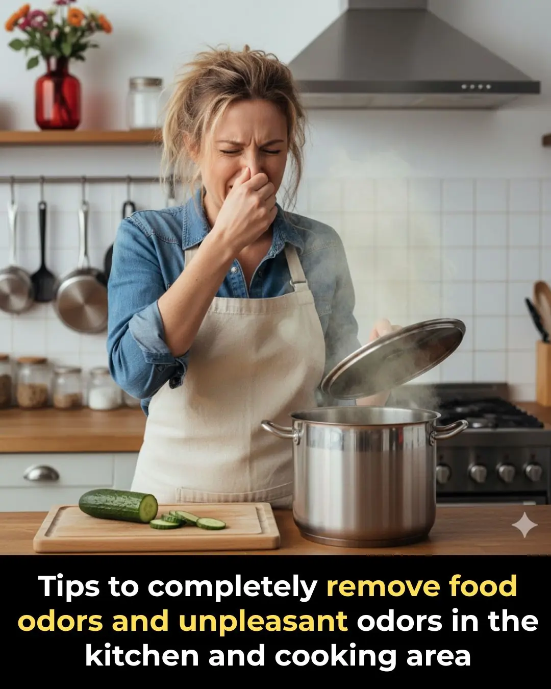 Tips to completely remove food odors and unpleasant odors in the kitchen and cooking area