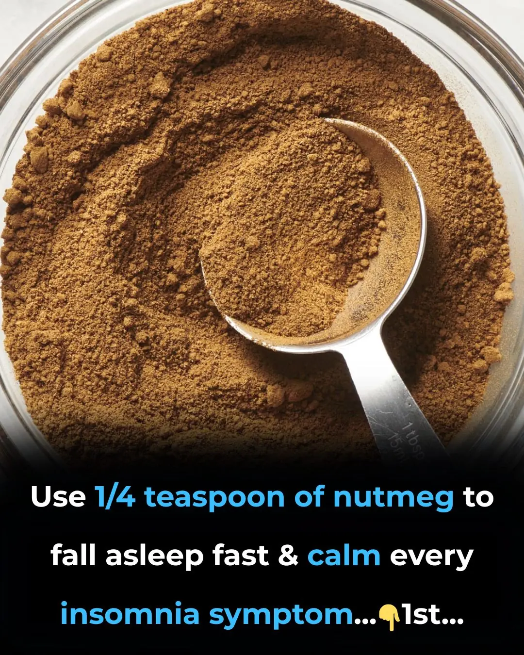 How to Use a ¼ Teaspoon of Nutmeg to Fall Asleep and Relieve ALL Your Insomnia Symptoms Overnight