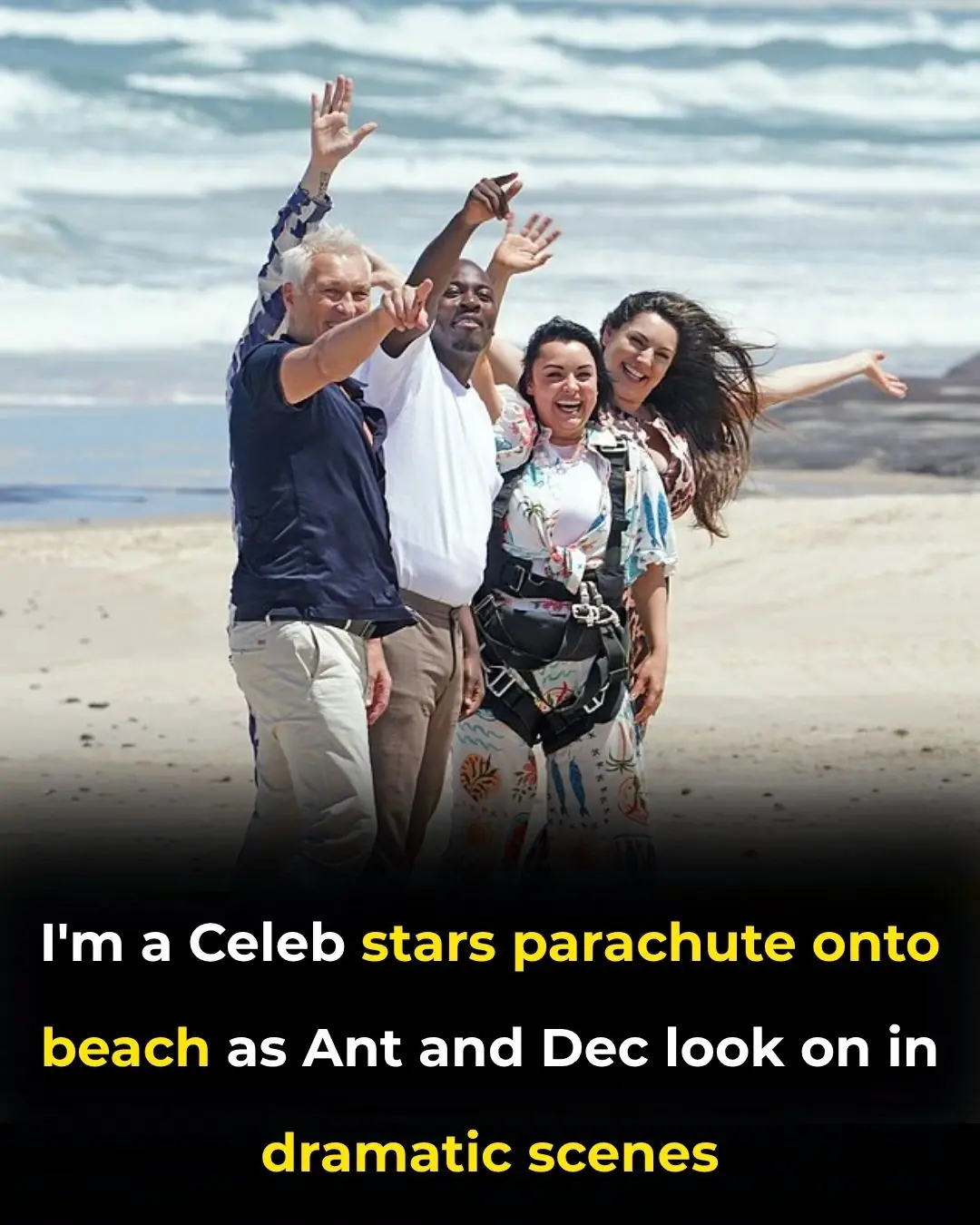 😱 I’m A Celebrity Kick-Off: Stars Parachute onto Gold Coast Beach as Ant & Dec Oversee Dramatic Entrance