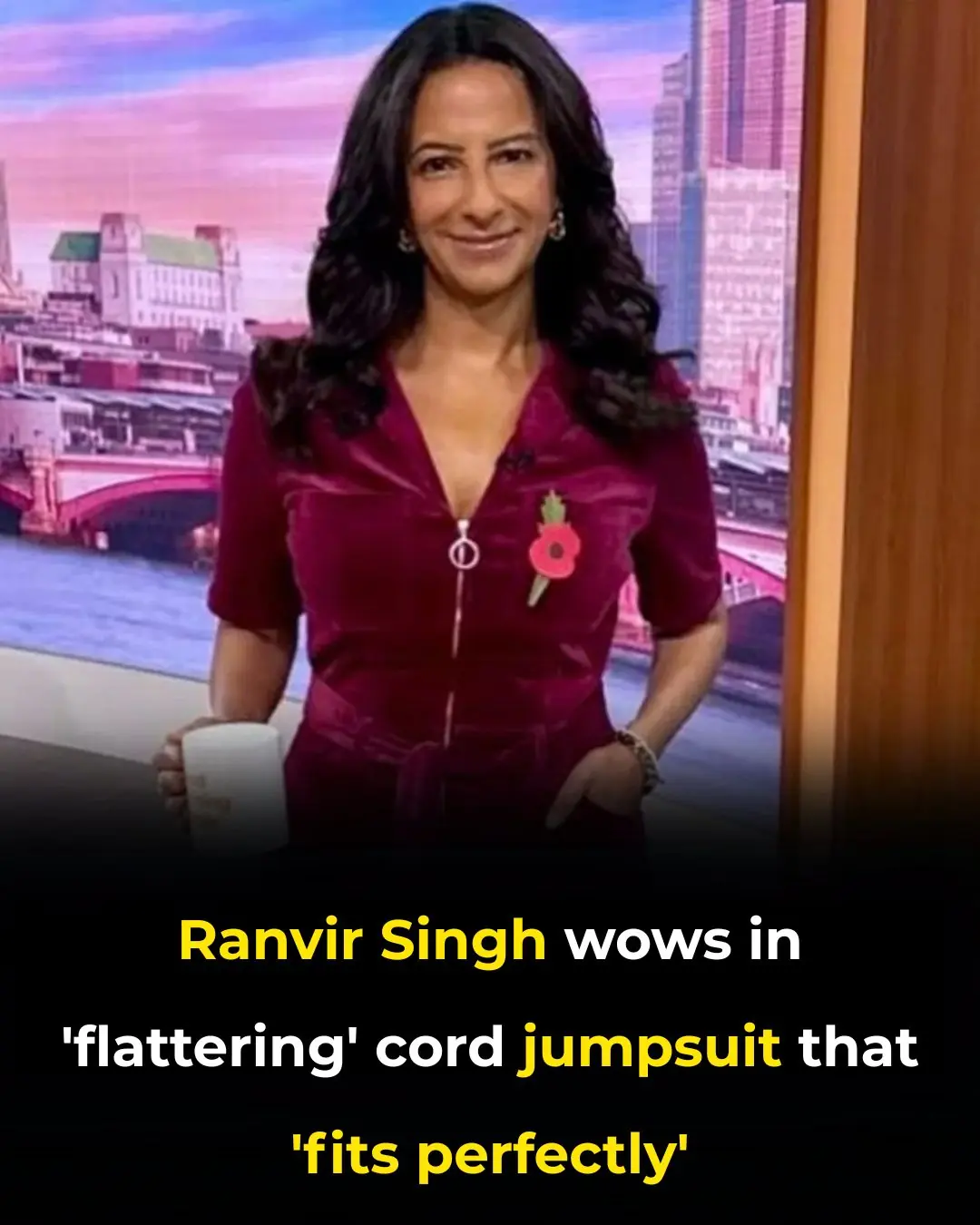 Good Morning Britain's Ranvir Singh wows in flattering cord jumpsuit that 'fits perfectly'