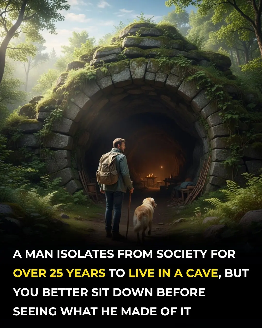 Man Isolates Himself From Society For Over 25 Years. What He Does Is Beyond Belief