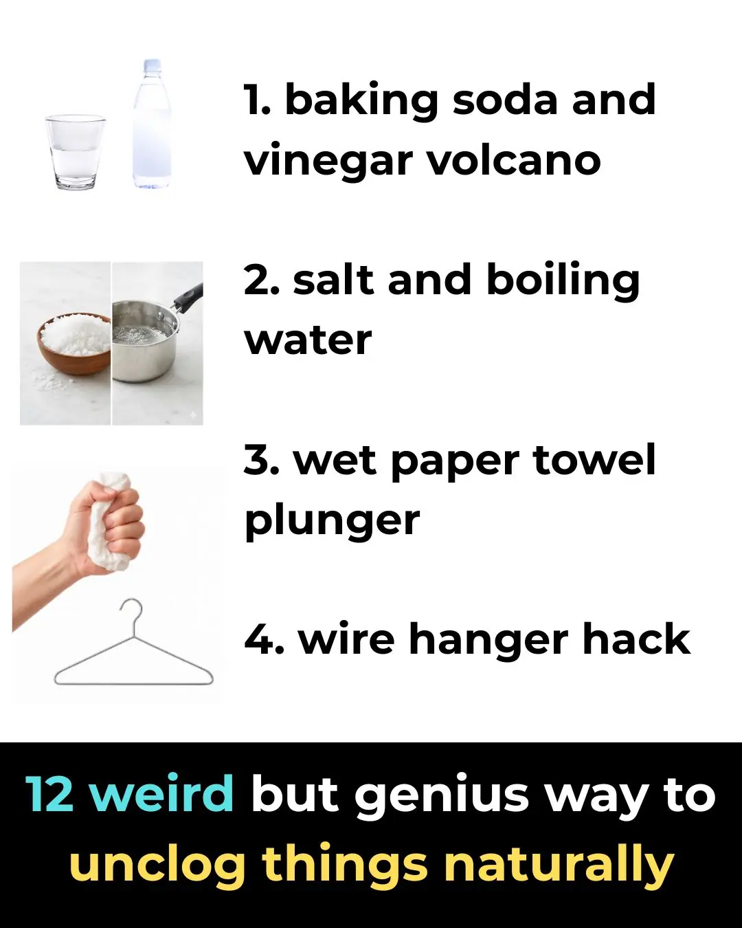 12 weird but genius ways to unclog things naturally
